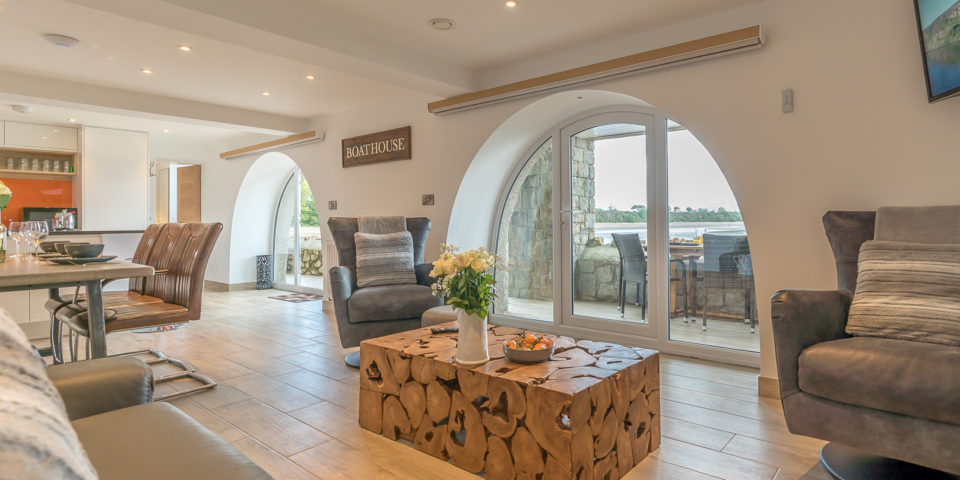 Introducing our beautiful new beachfront boathouse apartments near Abersoch 